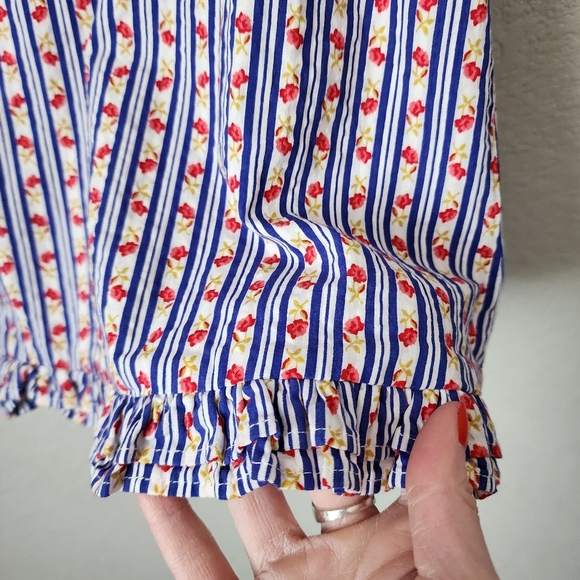 LAURA ASHLEY x‎ URBAN OUTFITTERS Maisy Mini Dress Smocked sleeve micro floral S - Picture 9 of 9